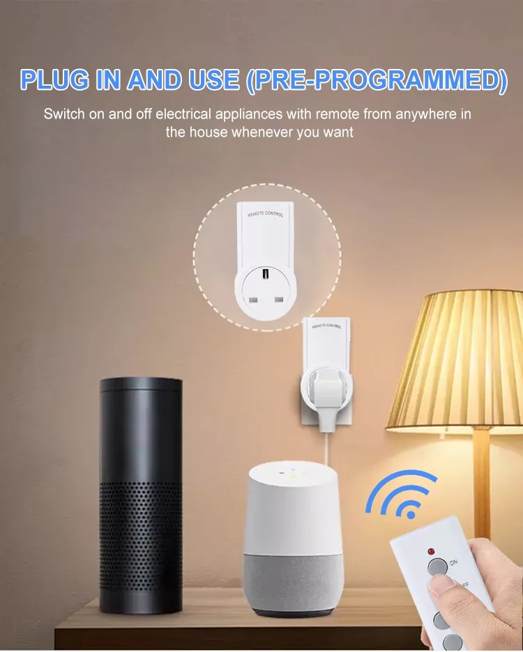 Smart plug UK Remote Control Socket